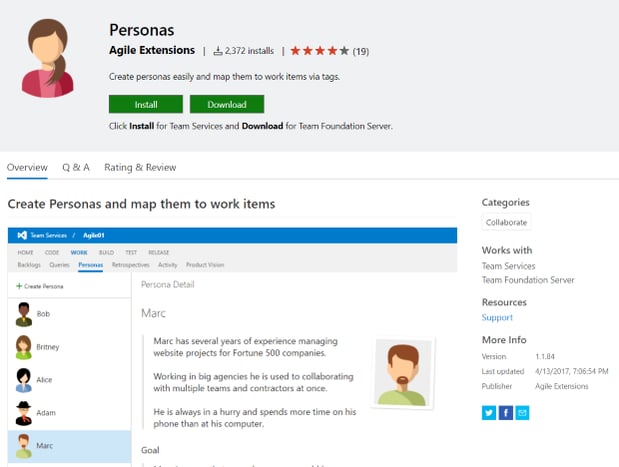 Adding Personas To Work Items In VSTS