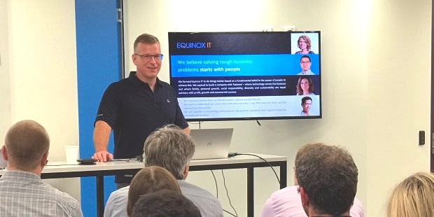 Equinox IT Senior Consultant Kevin Thomas presents on multi-factor authentication at the OWASP NZ meetup on 29 October 2018