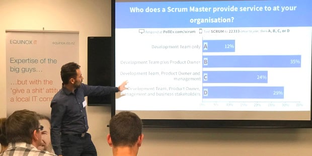 Who does a Scrum Master provide service to at your organisation?