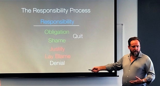 Simon Bennett discussing the Responsibility Process